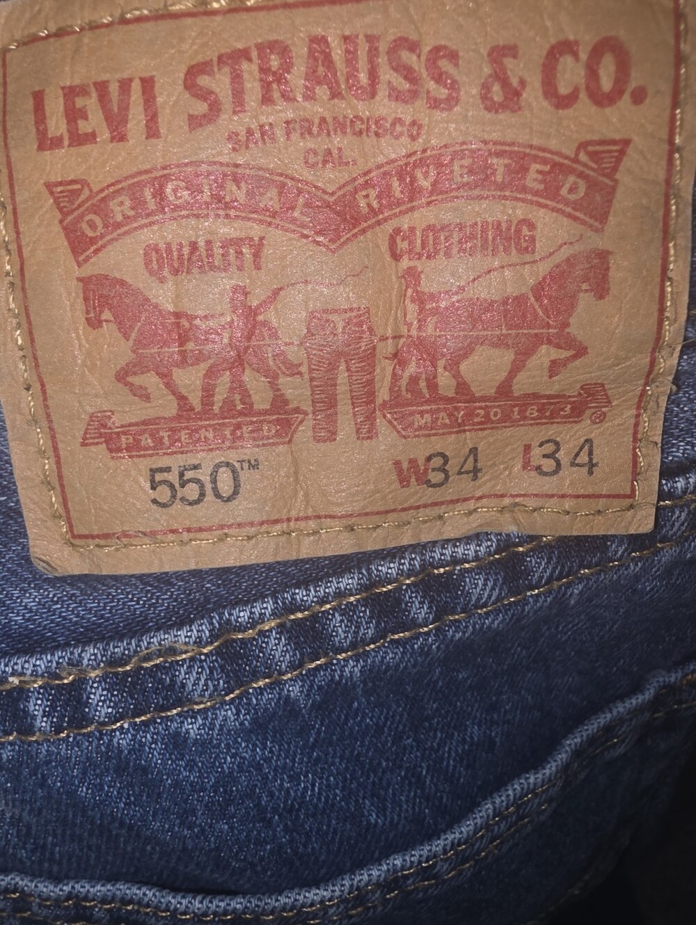 Levi's 550 Relaxed Fit Jeans - Dark Blue